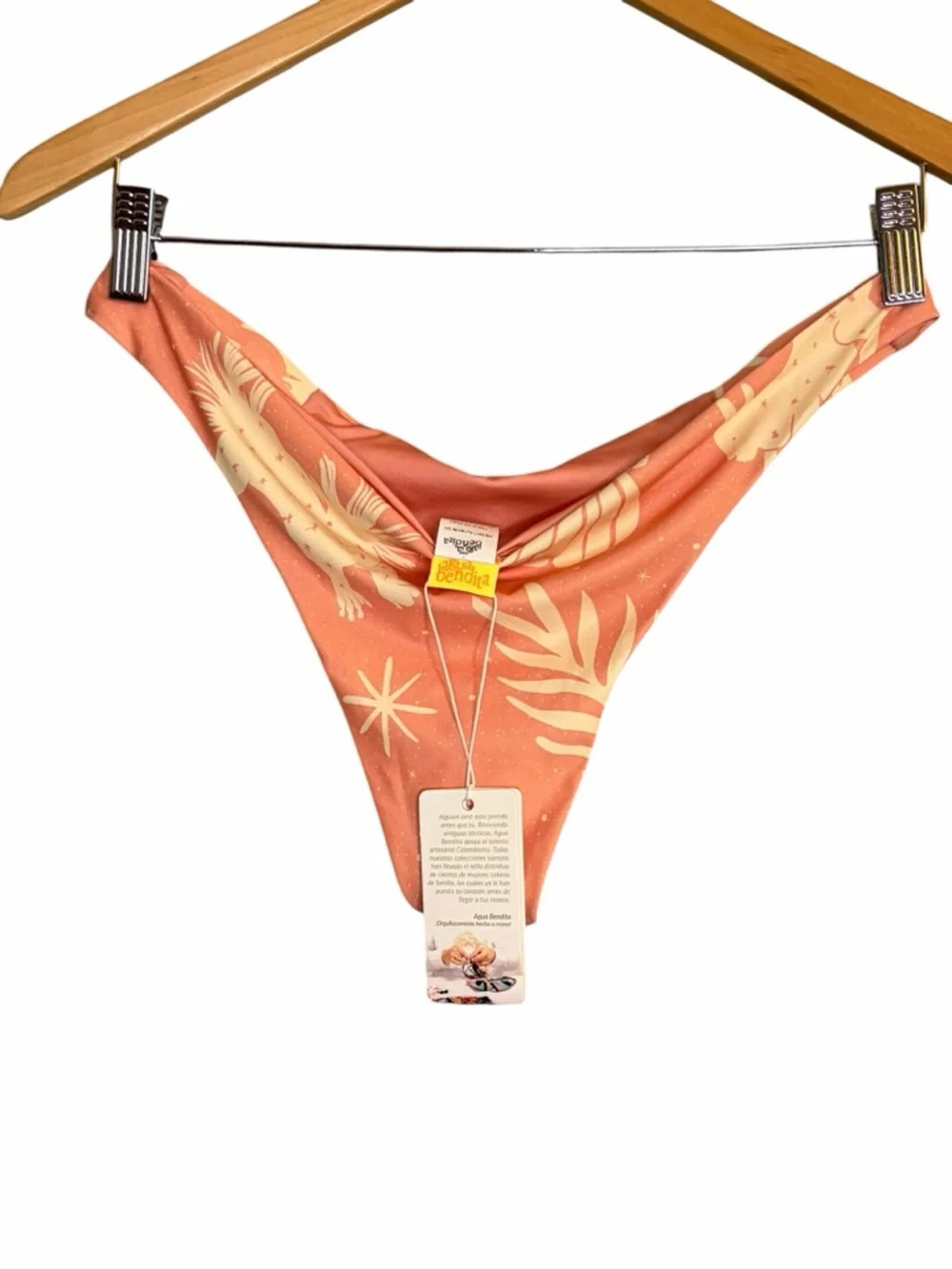 Agua Bendita Avy Maniera Bikini Bottom in Rose NWT SZ‎ XL